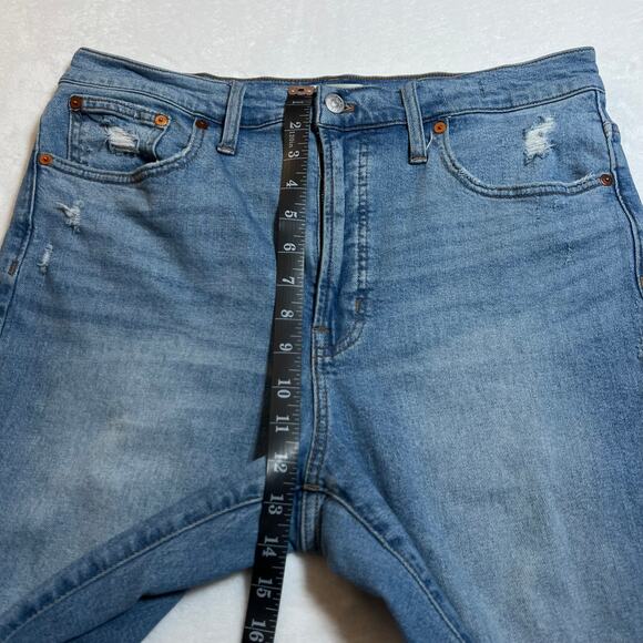 Madewell High Rise The Perfect Vintage Jeans Size 30 Distressed Casual Preppy - Picture 14 of 16